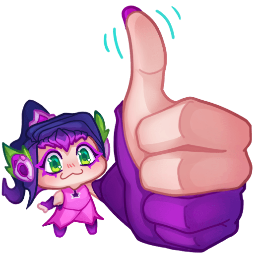 Thumbs up illustration representing artist approval and benefits